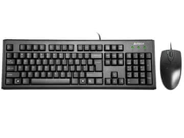 A4Tech Žični set tipkovnice i miša KM-72620D USB crni