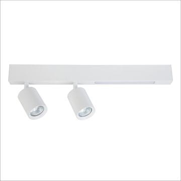 Moderni dvostruki stropni reflektor za dnevni boravak, bijela traka, varijabilna boja LED 5W + 2xGU10 MAGNET Milagro