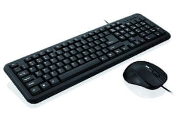 iBOX Žičani set tipkovnica + miš iBOX Office Kit II crni