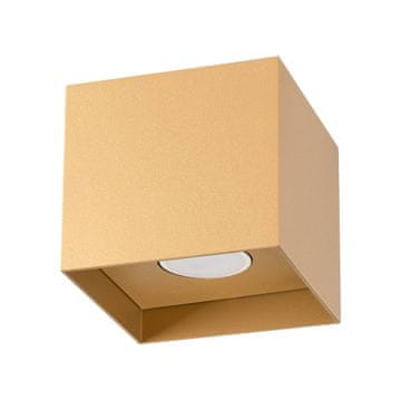 Kvadratna stropna reflektor zlatna 12 cm 1xGU10 10W HATI SL.1279 Sollux Lighting