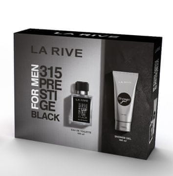 La Rive muški poklon set 315 Prestige Black (toaletna voda 100 ml + gel za tuširanje 100 ml)