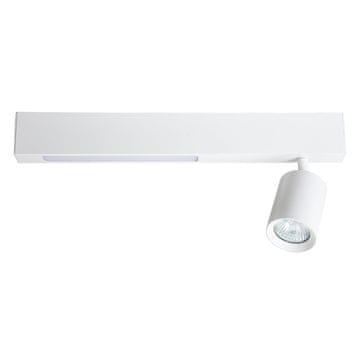 Moderni stropni reflektor za dnevni boravak, bijela traka, varijabilna boja LED 5W + 1xGU10 MAGNET Milagro