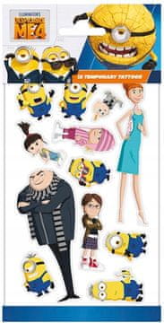 Privremene tetovaže MINIONS Gru Fairy Tale Birthday Festival 12 kom.