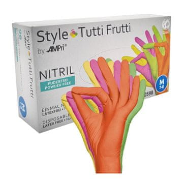 AMPri Nitrilne rukavice M boje Style Tutti Frutti 96 kom