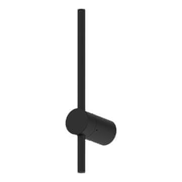 Minimalistička crna duguljasta zidna svjetiljka 30 cm za dnevni boravak spavaću sobu s promjenjivom bojom LED 4W SWING Milagro