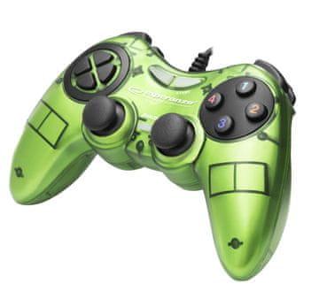 Esperanza Gamepad za PC USB "Fighter" zeleni