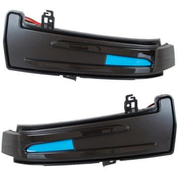 Mercedes W204 C-klasa 2008- lijevi + desni žmigavac retrovizor DIMLJENI DYNAMIC LED SET 2 kom.