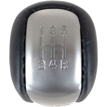 Suzuki Grand Vitara II 05-15 Ručica mjenjača CRNA KOŽA + SREBRNA 5 BRZINA