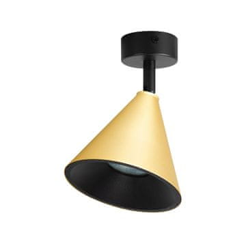 Zlatni konusni stropni reflektor za kuhinju i dnevni boravak 1xGU10 10W CONE Milagro