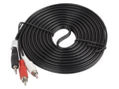 Lanberg Kabel Lanberg audio stereo minijack na 2x chinch m/m, 5m