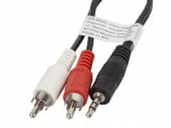 Lanberg Kabel Lanberg audio stereo minijack na 2x chinch m/m, 5m