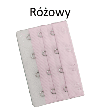 Produžetak za grudnjak s 4 reda kukica, ružičaste boje