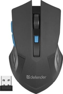 Defender Bežična optička miš defender accura mm-275 1600dpi 6p crno-plava