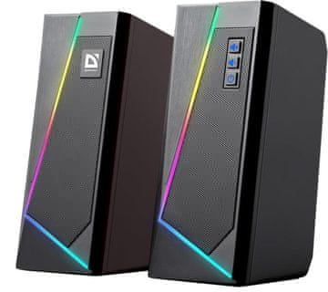 Defender SOLAR 3 2.0 10W Bluetooth USB zvučnici RGB pozadinsko osvjetljenje
