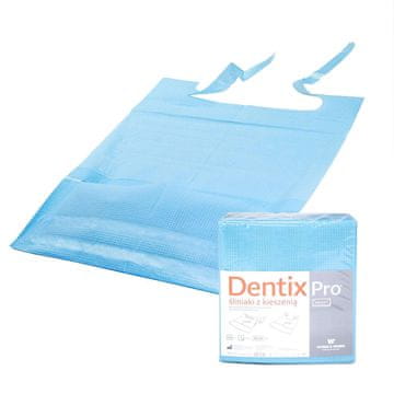 BE Zubni podbradak s džepom 39cm x 48cm s plavom folijom 54g DentixPro 50 kom