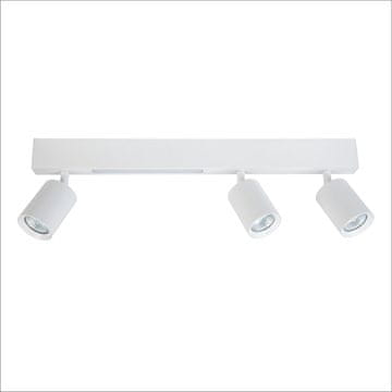 Moderni trostruki stropni reflektor za dnevni boravak, bijela traka, varijabilna boja LED 5W + 3xGU10 MAGNET Milagro