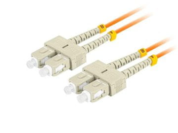 Lanberg Patchcord svjetlovodni Lanberg mm sc/upc-sc/upc duplex 3.0mm om2 50/125 lszh 2m narančasti