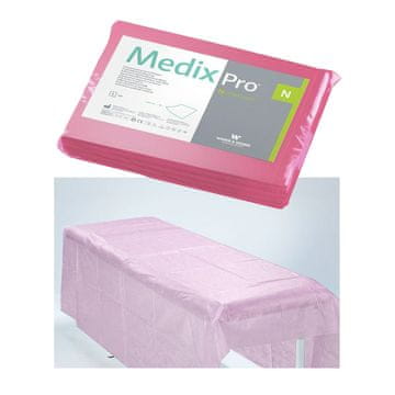 BE Jednokratne plahte 160cm x 210cm roze 20g MedixPro 5 kom