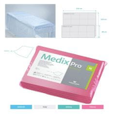 BE Jednokratne plahte 160cm x 210cm roze 20g MedixPro 5 kom