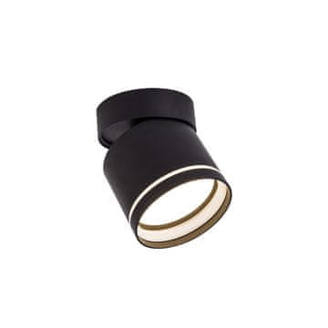 Moderna dekorativna stropna svjetiljka, pomična, crna, okrugla 8 cm, Ø8,2 cm, 1xGX53 7W, KENDAL Light Prestige