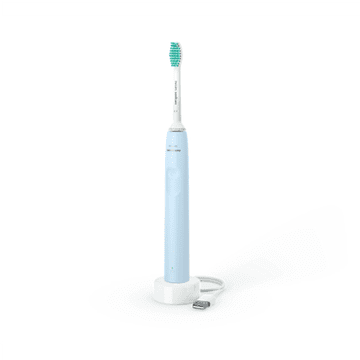 Philips Sonicare HX3651/12 električna četkica za zube u svijetloplavoj boji - Punjiva, dizajnirana za odrasle. Uključuje 1 glavu četkice, 1 način četkanja, sončnu tehnologiju. Higijenska njega