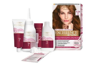 L’Oréal Excellence Creme boja za kosu u kremi 4.54 mahagoni bakreno smeđa