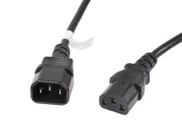 Lanberg Produžni kabel Lanberg IEC 320 C13 -> C14 3m VDE crni