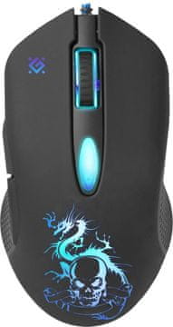 Defender Mysz przewodowa Defender SKY DRAGON GM-090L 3200dpi 6p i podloga za gaming + igra