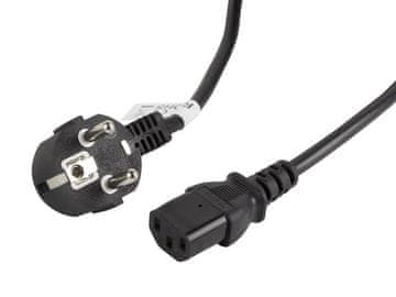 Lanberg CEE 7/7 -> IEC 320 C13 3m VDE kabel za napajanje crne boje