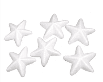 Import Stiroporne zvijezde 6 kom 7,5 cm | AS-580