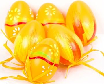 Uskrsna ukrasna jaja 6 kom žuta 5244 Wie-0228