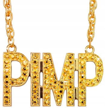 Widmann Ogrlica s privjeskom Zlatni privjesak PIMP HipHop Repper Trenirka Gangster