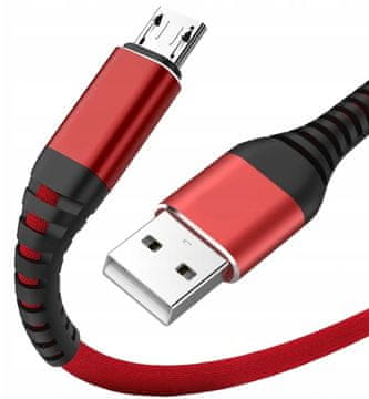 Mikro USB kabel Snažni pleteni kabel za punjenje Brzo punjenje 2 m QC3.0