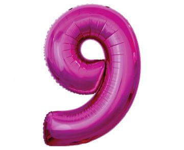 GoDan Folija balon "Broj 9", ružičasti, 92 cm FG-C85R9