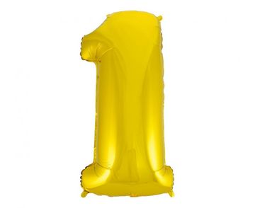 GoDan B&C folija balon "Broj 1" zlatni 92cm | FG-C85Z1