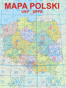 Karta Poljske s okruzima