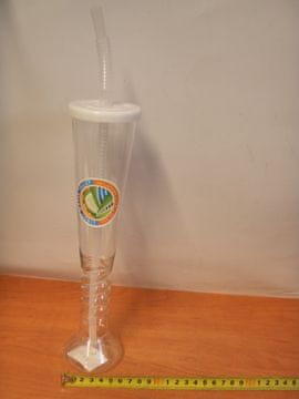 Plastična boca od 28 cm sa slamkom