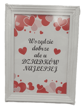 okvir za fotografije 13 x 18 cm "Svgdje je dobro, ali najbolje je kod baka i djedova"