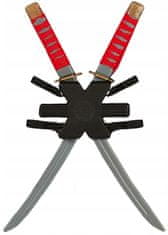 Fiestas Guirca Komplet NINJA 2 mača samurajska katana 55 cm