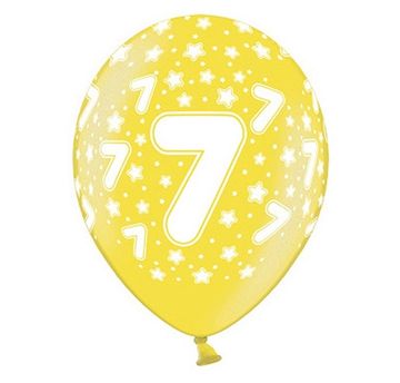 Balony z nadrukiem 7 urodziny, 1 szt.