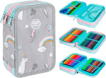 CoolPack Rasklopiva trostruka pernica CoolPack Jednorozi