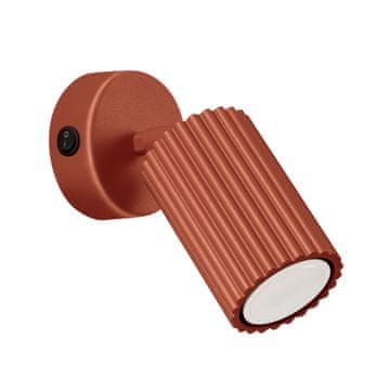 Lumi Zidna lampa jantarna 1 GU10 crvena oker ALU 16.491.36
