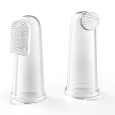 BabyOno Set - 2 četkice za zube za prst za bebe, Babyono