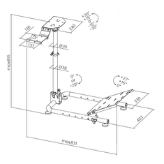 White Shark Stalak za volan i pedale RSC-A05 CONQUEROR-2