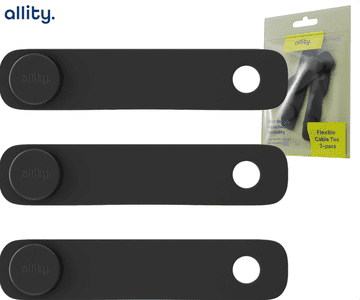 Allity ASA-100 set vezica/organizatora, gumb, 3 komada, crni