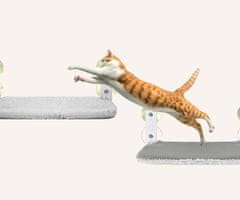 PET Comfort krevet / viseća mreža za mačke, prostrana, čvrsto pričvršćivanje na prozor / zid, mekana površina, 52x32x10cm, siva