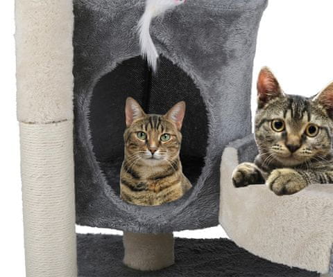 Grebalica za mačke sa stabilnom konstrukcijom