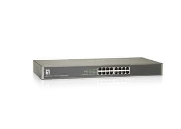 Level One 16-port FSW-1650 switch rackmount