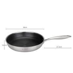 EliteHoff ČELIČNA TAVA 30 cm S PREMAZOM U FORMULI SAĆA E-7550