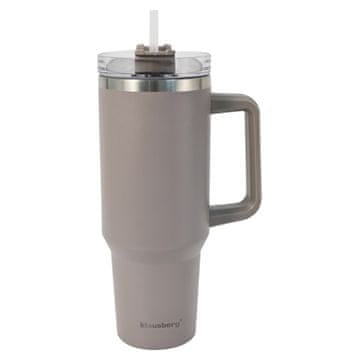 KLAUSBERG ČELIČNA TERMO ŠALICA 1100 ml S RUČKOM I SLAMKOM KLAUSBERG KB-7943